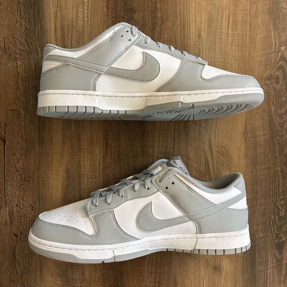 Nike Dunk Low Retro White Light Smoke Grey Men Size 15 Sneakers HF5441-105 main image 9